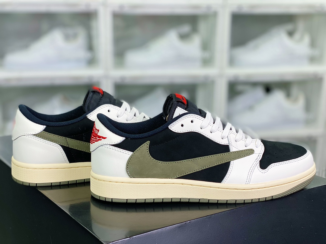 400 Travis Scott x 【Nike】 Wmns Air Jordan 1 Low OG”Olive”AJ1乔丹一代 DZ4137-106