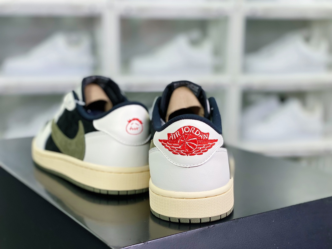 400 Travis Scott x 【Nike】 Wmns Air Jordan 1 Low OG”Olive”AJ1乔丹一代 DZ4137-106
