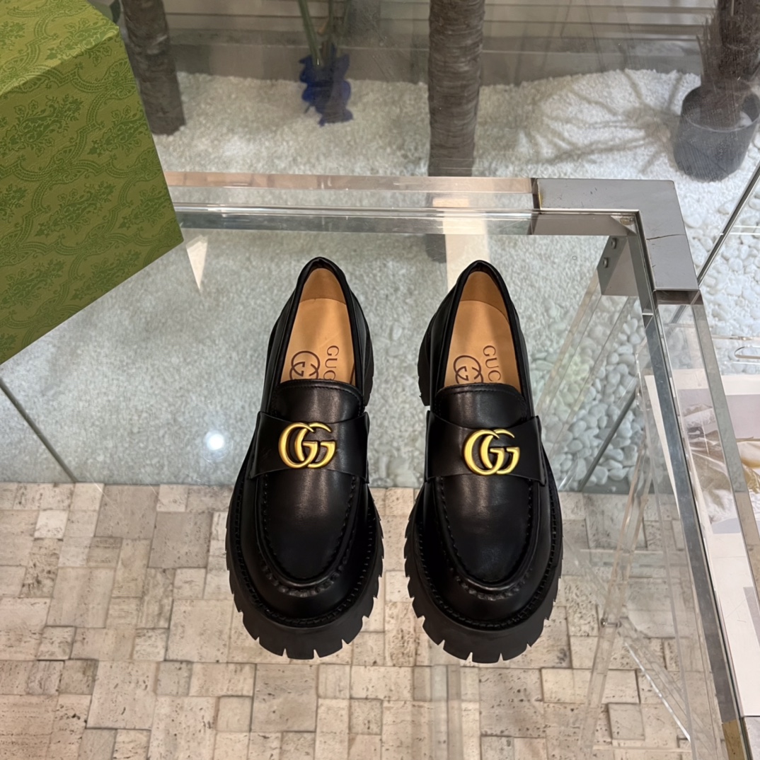 Gucci Buty Mokasyny Skóra krowia TPU