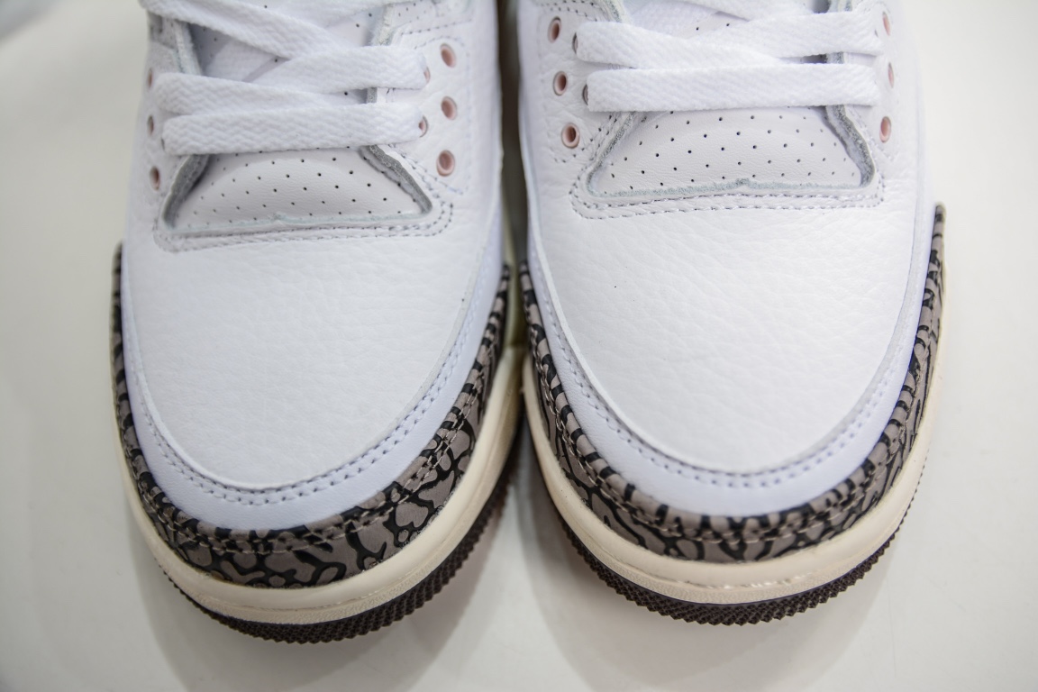 240 原装Air Jordan 3 Retro ”Dark Mocha” 樱花 白棕粉 CK9246-102
