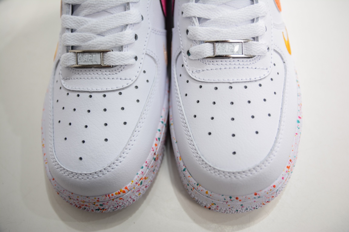 220 Nike Air Force 1'07 Low 白橙双勾 空军一号低帮运动休闲板鞋 FD4626-181