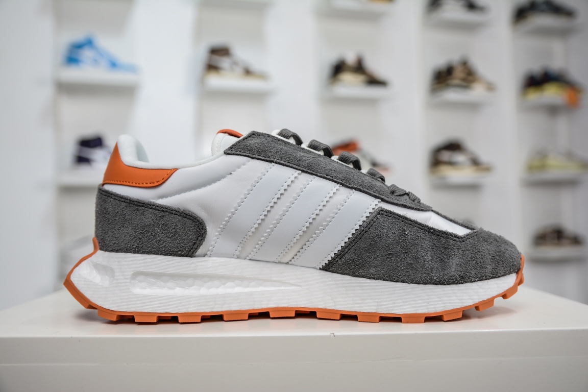 Adidas Originals Retropy E5 White Gray Orange GY9579