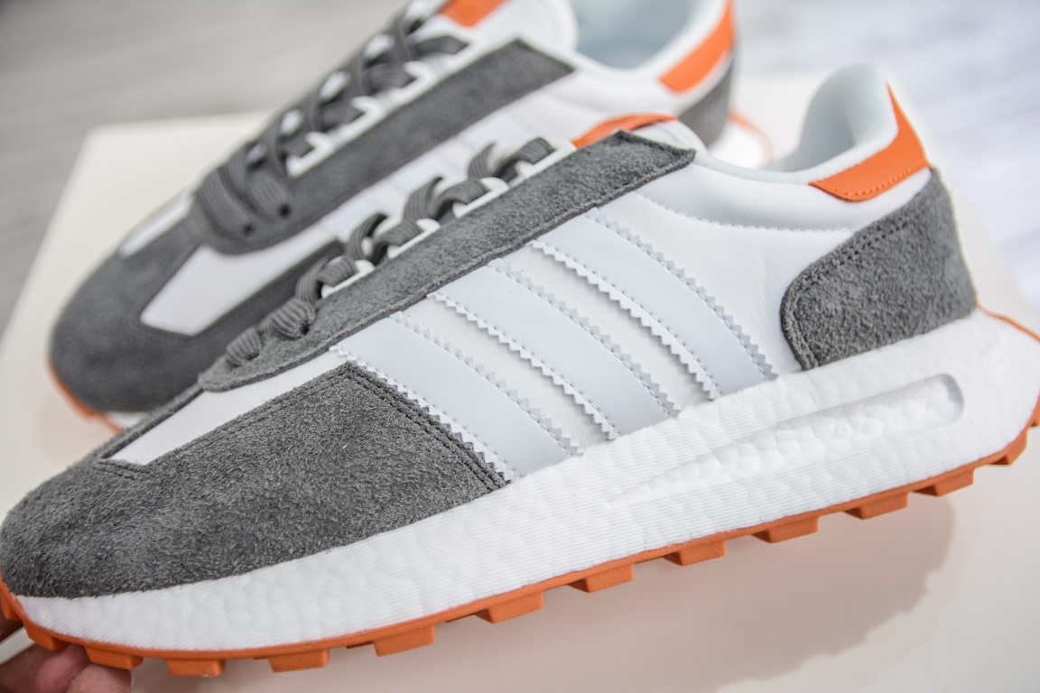 Adidas Originals Retropy E5 White Gray Orange GY9579