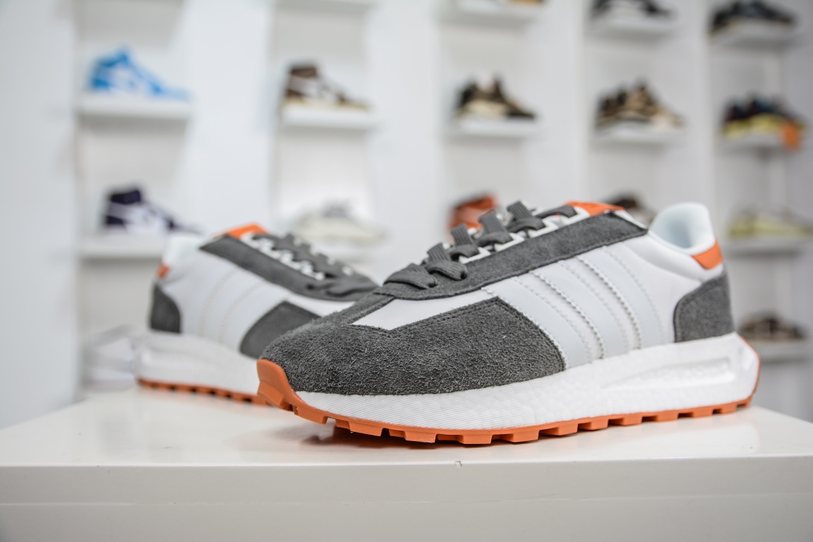 Adidas Originals Retropy E5 White Gray Orange GY9579