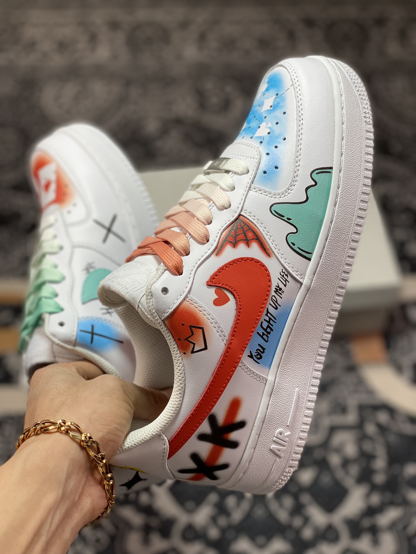 260 Nike Air Force 1 Low’07 小丑涂鸦 空军一号低帮休闲板鞋 CW2288-111