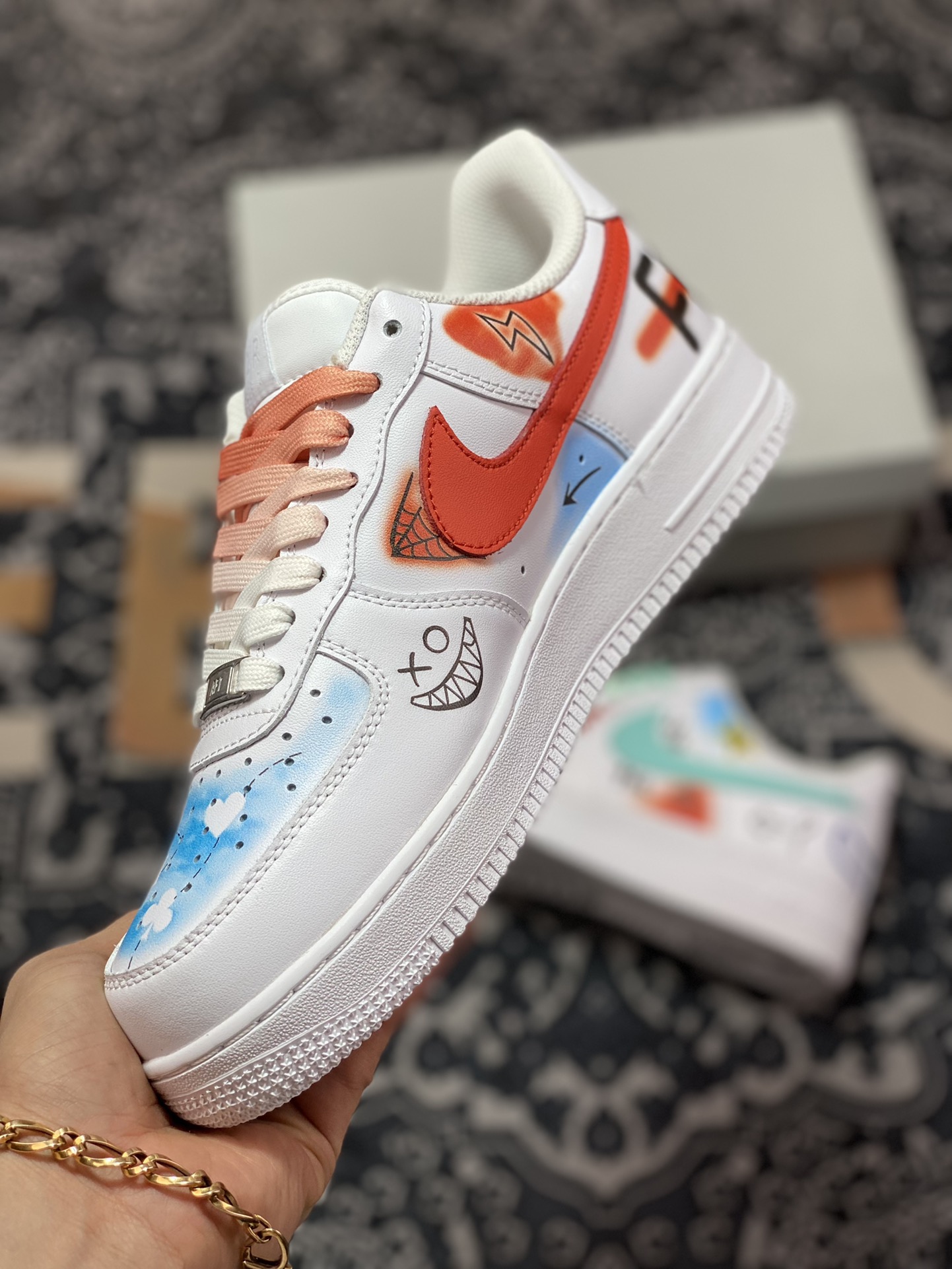 260 Nike Air Force 1 Low’07 小丑涂鸦 空军一号低帮休闲板鞋 CW2288-111