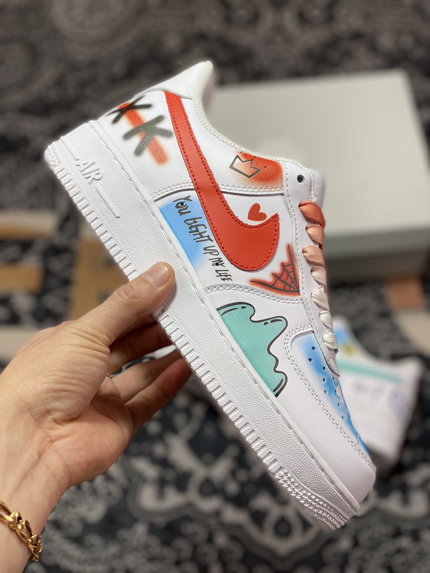260 Nike Air Force 1 Low’07 小丑涂鸦 空军一号低帮休闲板鞋 CW2288-111