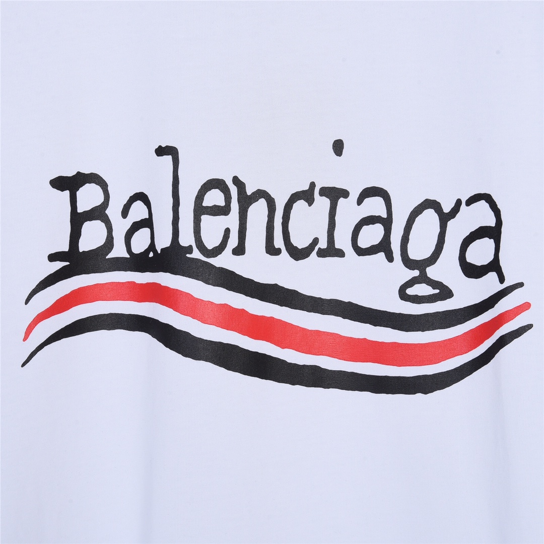 170 BALENCIAGA/巴黎世家2023 SS 可乐涂鸦磨烂短袖T恤