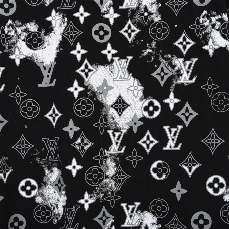 170 Louis Vuitton LV水墨满印logo短袖T恤