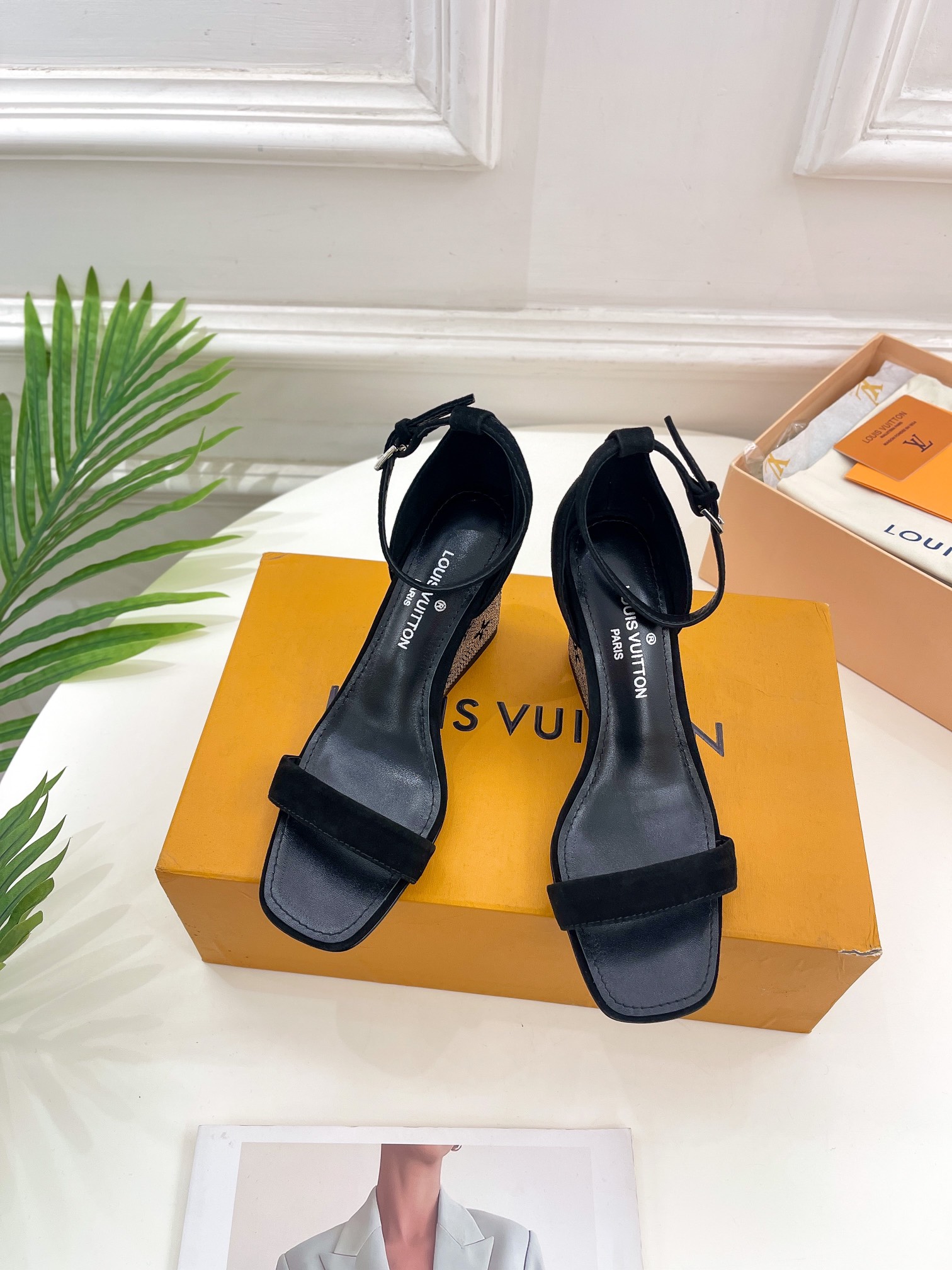 Louis Vuitton Shoes High Heel Pumps Sandals Genuine Leather Sheepskin Spring Collection Vintage