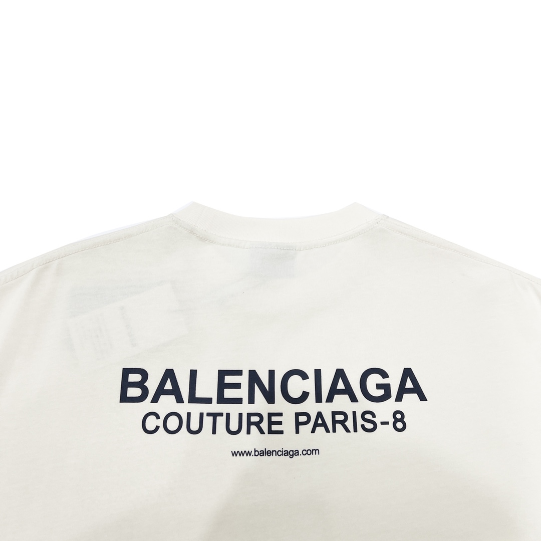 180 Balenciaga/巴黎世家BLCG 康丽数码兔子字母印花短袖T恤