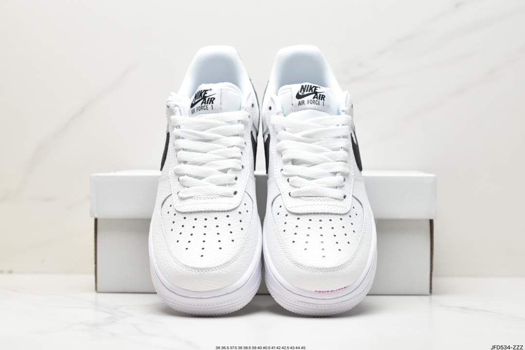 170 Air Force 1’07 Low”White/Black”空军一号板鞋“荔枝皮白黑钩子”CT2302-100