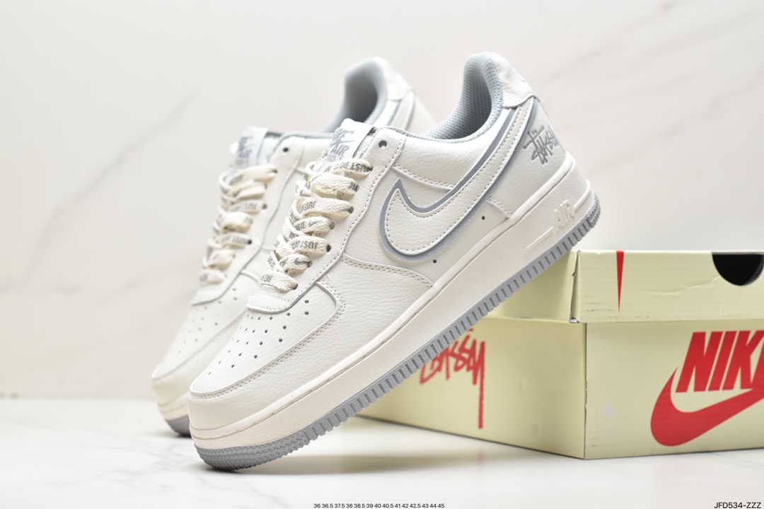 Air Force 1'07 Low White Gray Stussy Joint UN1815-802