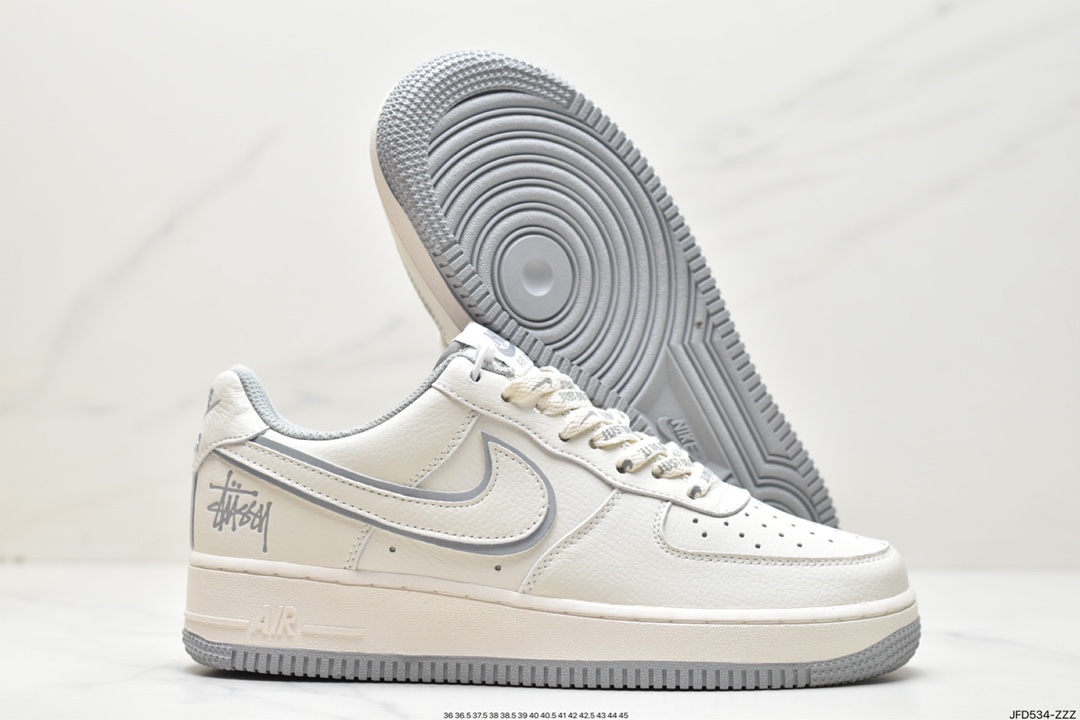 Air Force 1'07 Low White Gray Stussy Joint UN1815-802