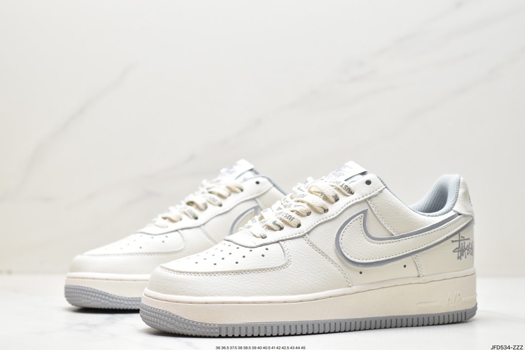 Air Force 1'07 Low White Gray Stussy Joint UN1815-802