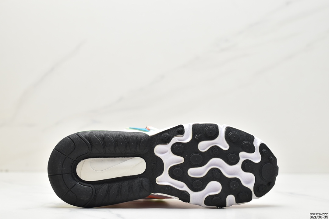 105 耐克Nike Wmns Air Max 270 React SE”Black/Worldwide”270瑞亚赛车AT6174-700