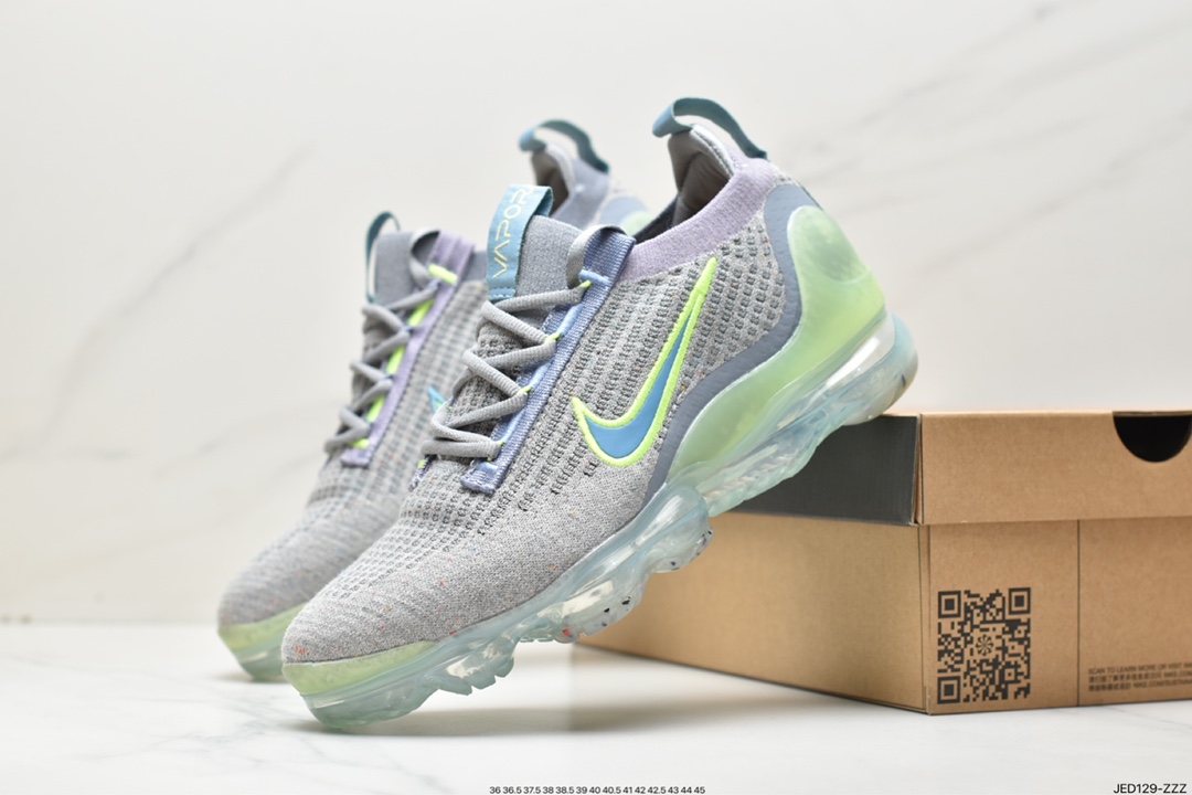 150 Air Vapormax 2021 Flyknit FK”Volt Grey Green Mulit-Color”VM2021飞织