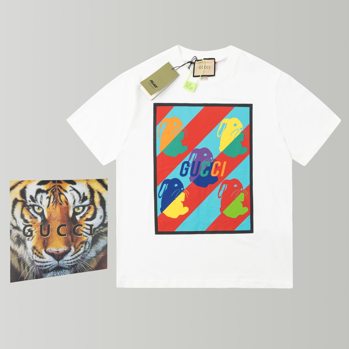 Edición de regalo, número de modelo 106, tallas XS-S-M-L, unisex. Última novedad de Gucci 2023ss, camiseta con motivo d…