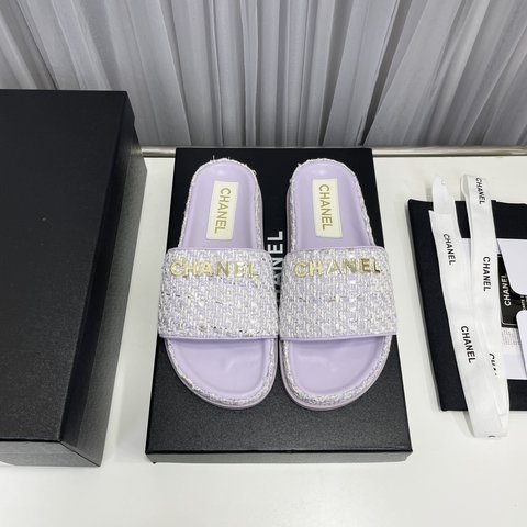 Chanel Online Shoes Slippers Rubber Sheepskin Spring/Summer Collection