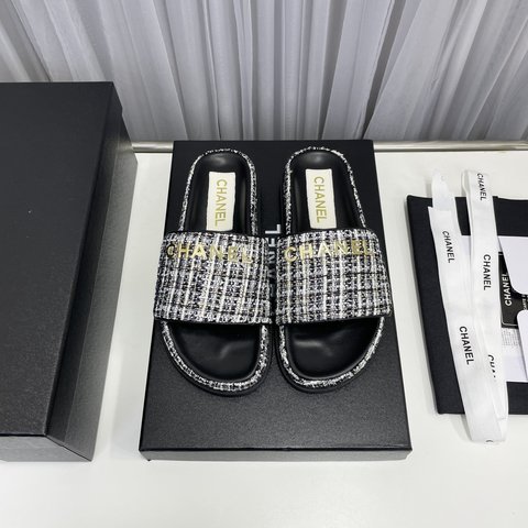 Chanel Shoes Slippers Rubber Sheepskin Spring/Summer Collection