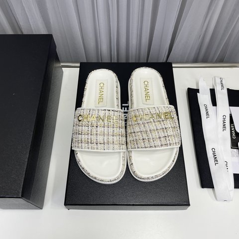 Chanel Shoes Slippers Rubber Sheepskin Spring/Summer Collection