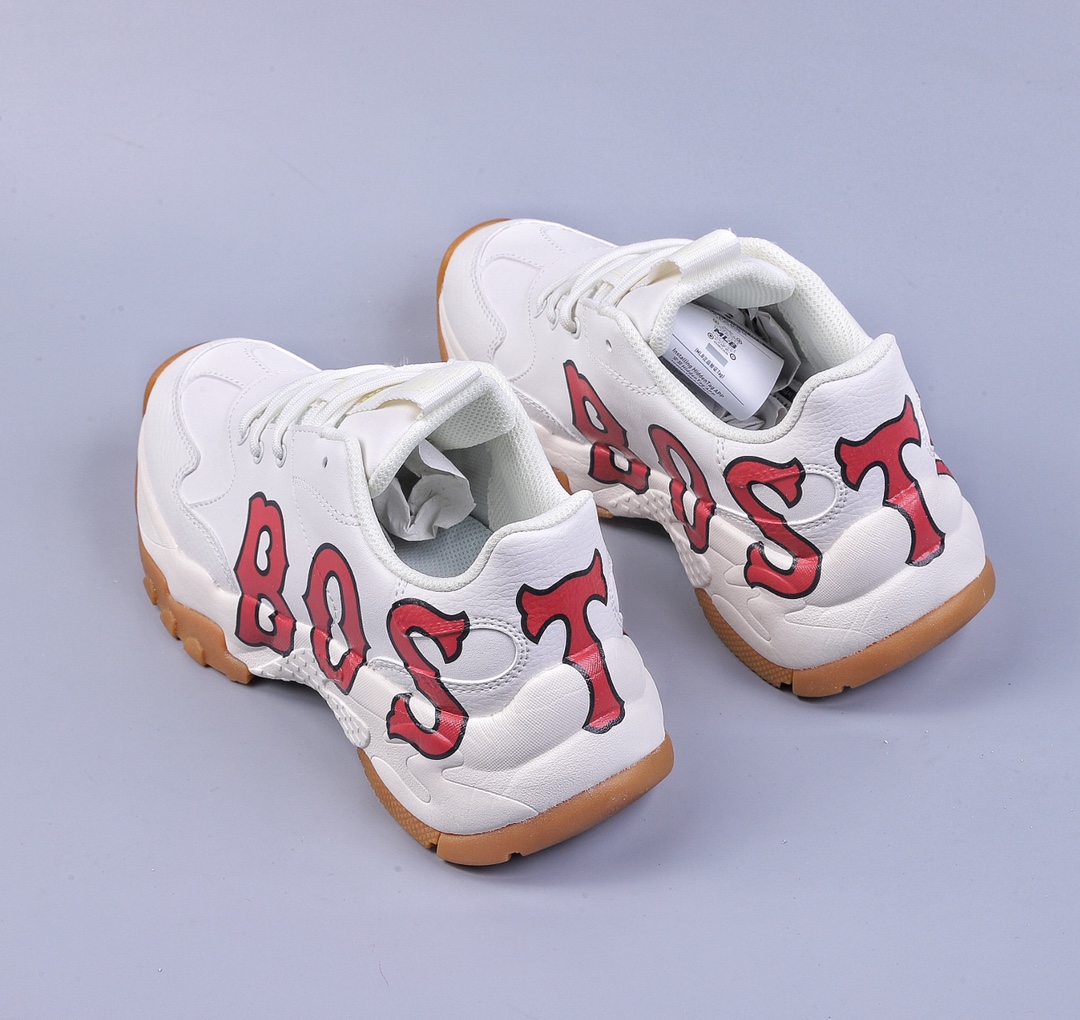 MLB Korea purchasing 2023 new thick-soled mesh breathable dad shoes men's and women's sports and casual shoes 3ASHCE12N