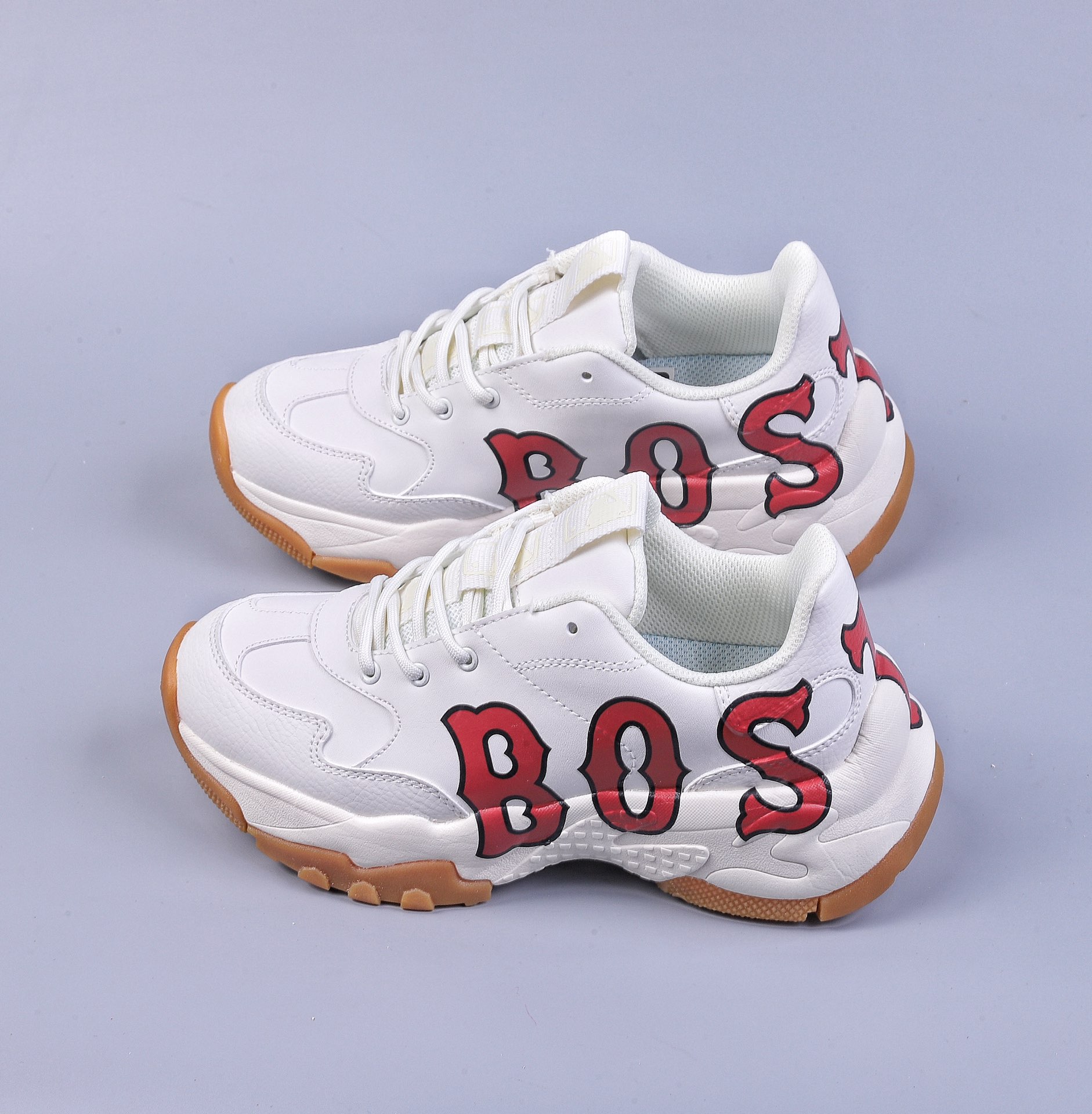 MLB Korea purchasing 2023 new thick-soled mesh breathable dad shoes men's and women's sports and casual shoes 3ASHCE12N