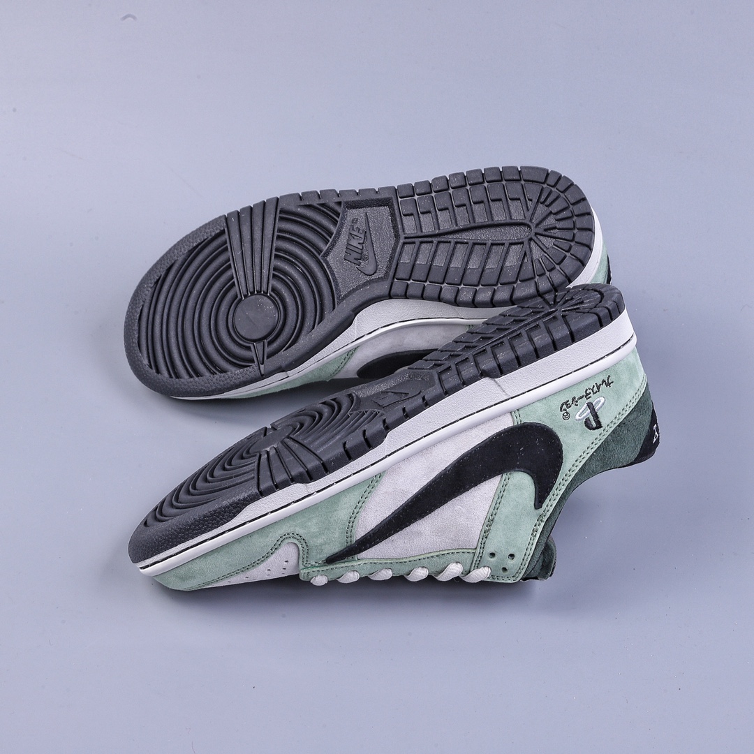 340 Z版Nike SB Dunk Low 草绿黑倒钩 CU1726-777