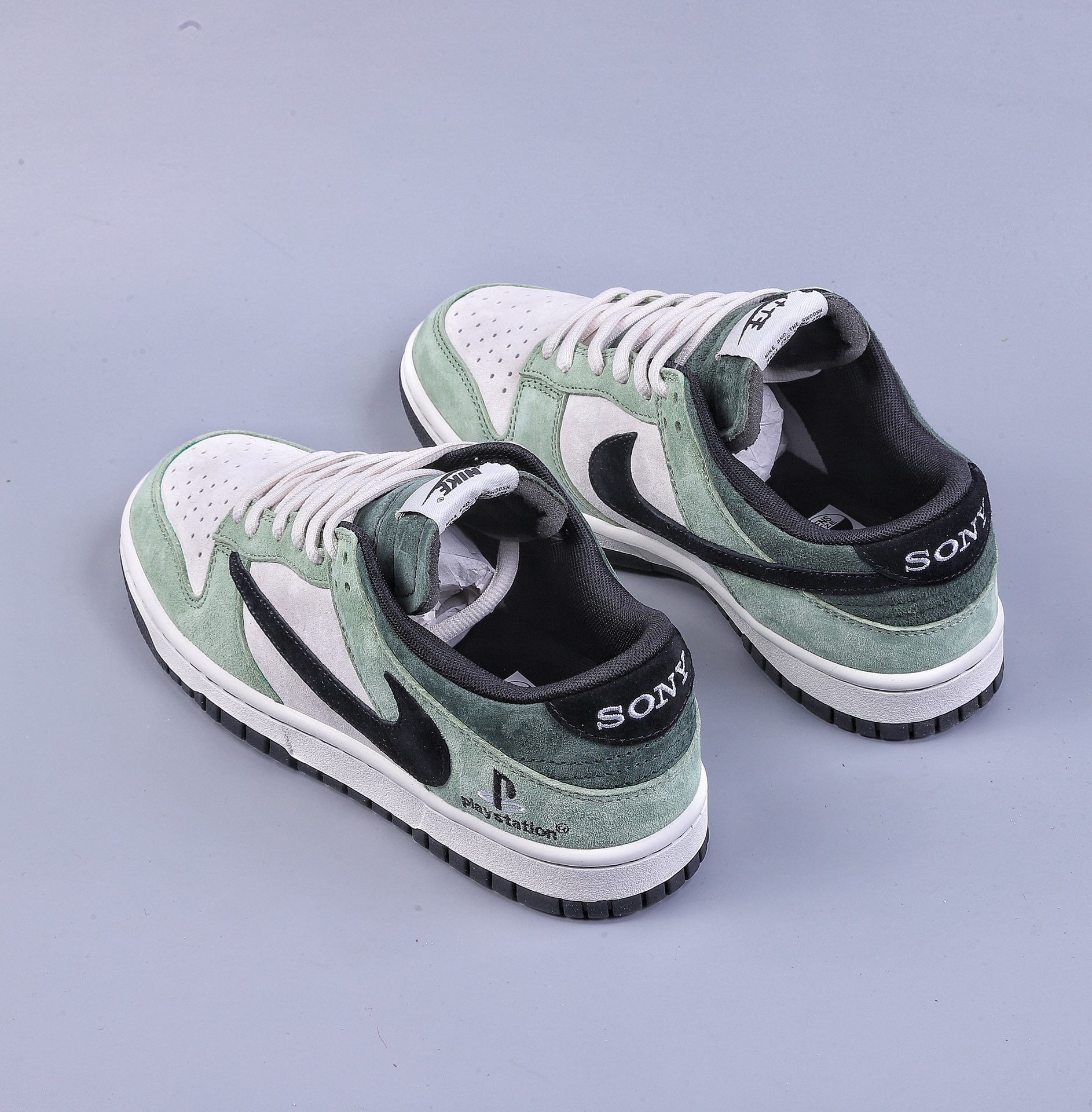 340 Z版Nike SB Dunk Low 草绿黑倒钩 CU1726-777