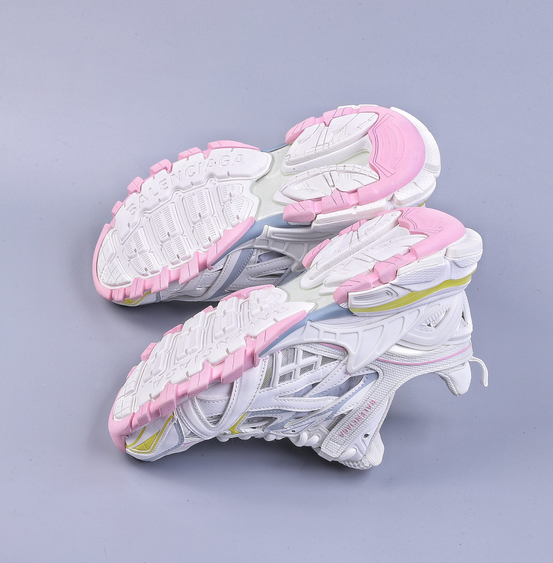 GOOD version 4.0 generation outdoor concept shoes Balenciaga Sneaker Tess 4.0 white light yellow