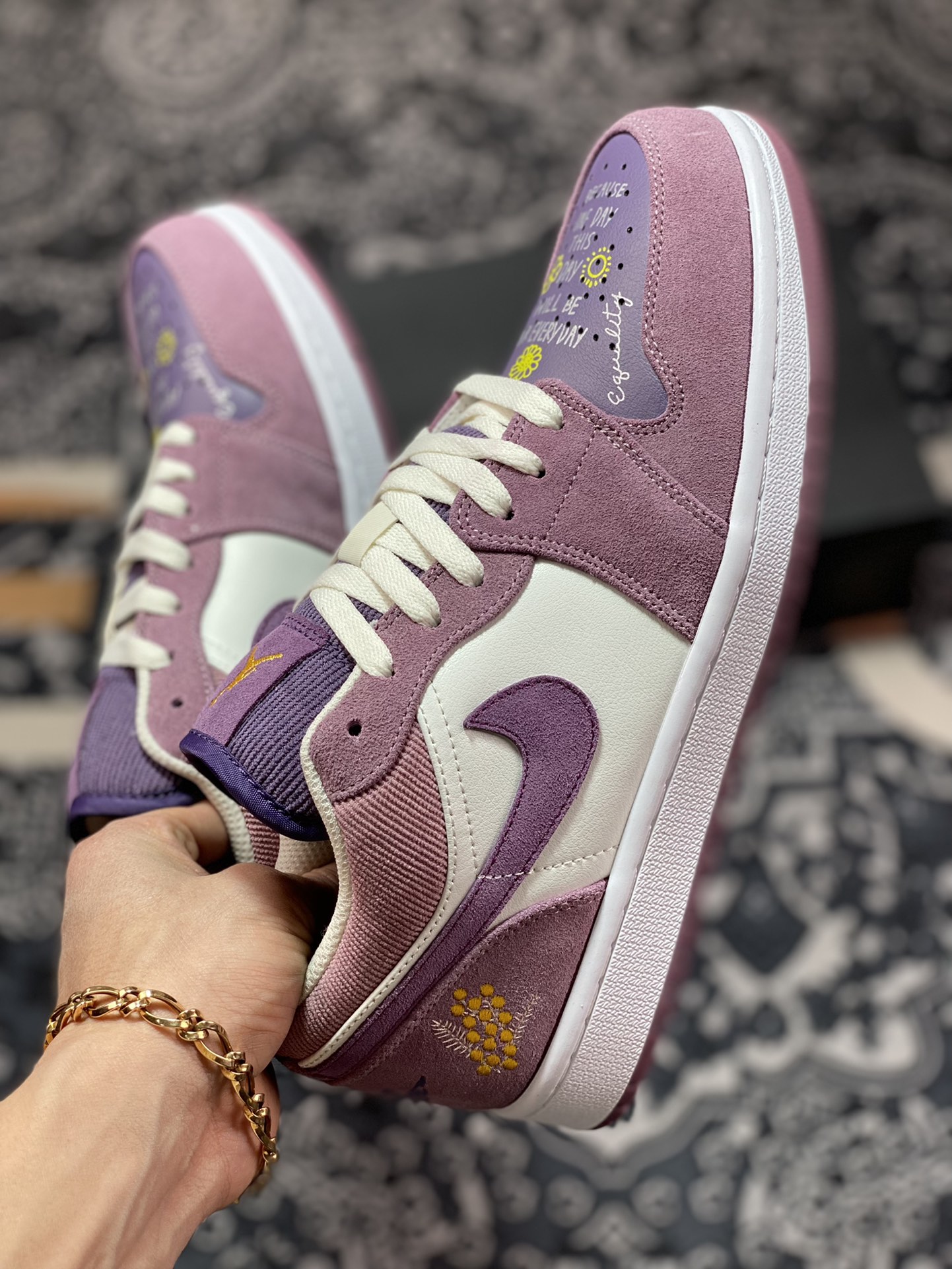 200  Air Jordan 1 Low 库洛米 紫 AJ1低帮休闲板鞋 DR8057-500