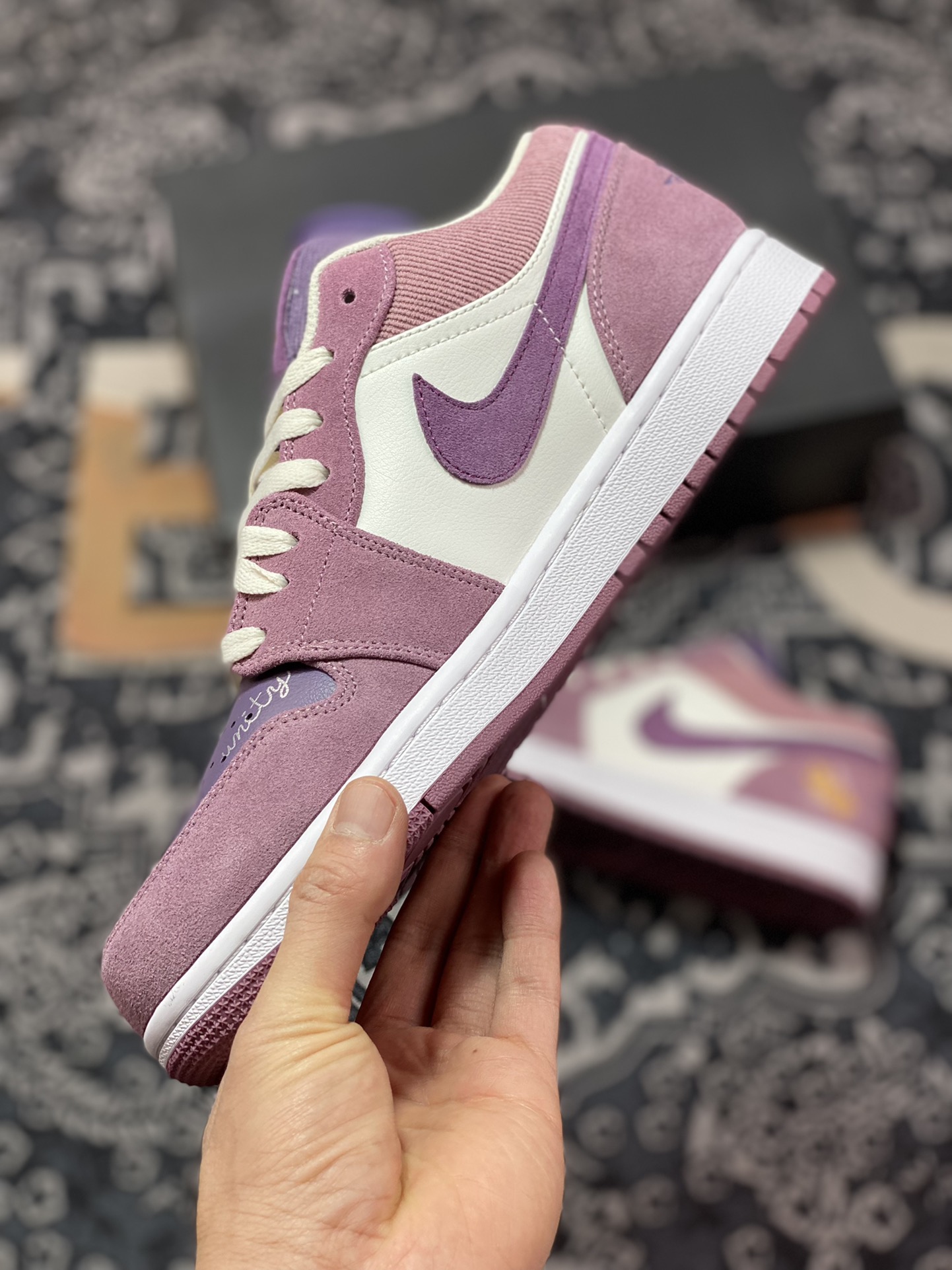 200  Air Jordan 1 Low 库洛米 紫 AJ1低帮休闲板鞋 DR8057-500