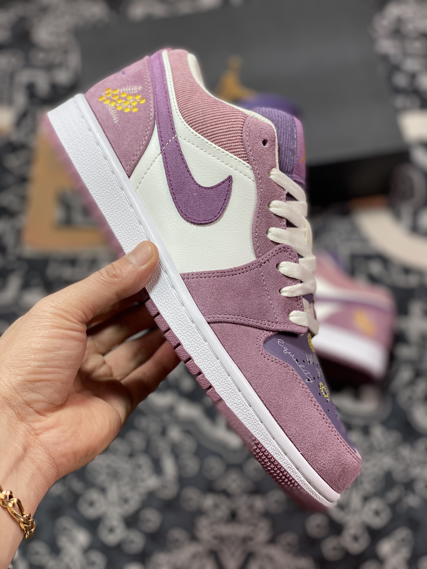 200  Air Jordan 1 Low 库洛米 紫 AJ1低帮休闲板鞋 DR8057-500