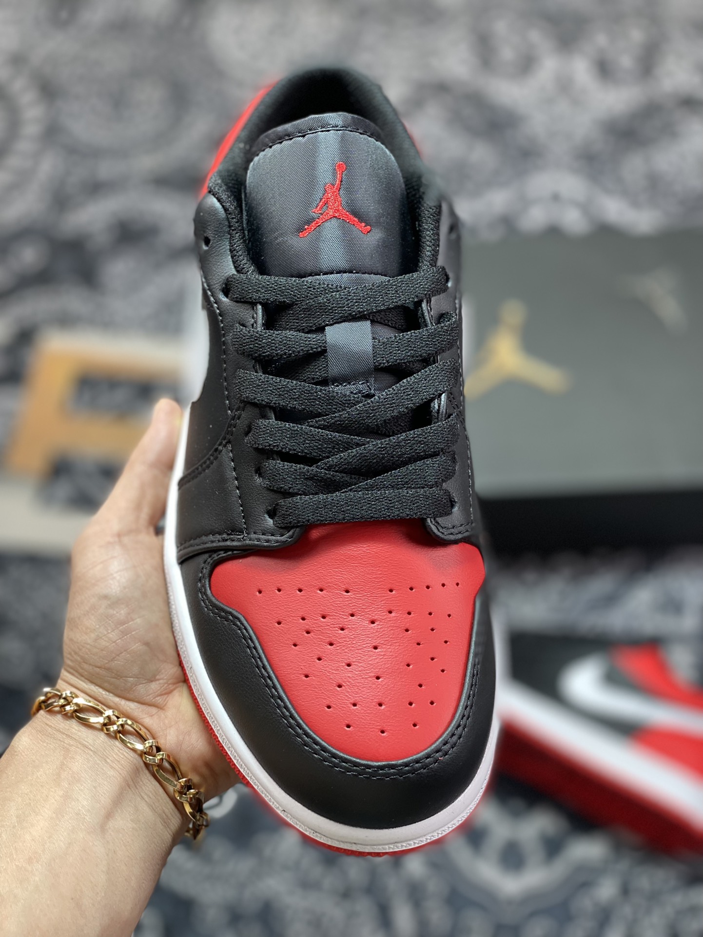 200  Air Jordan 1 Low ”Shattered Backboard” AJ1 乔1黑红扣碎 553558-066