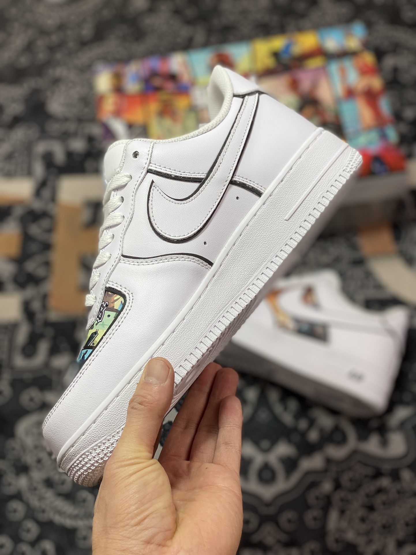 Nike Air Force 1 07 LV8 ”White/Grand Theft Auto” Air Force One sneakers CW2288-302