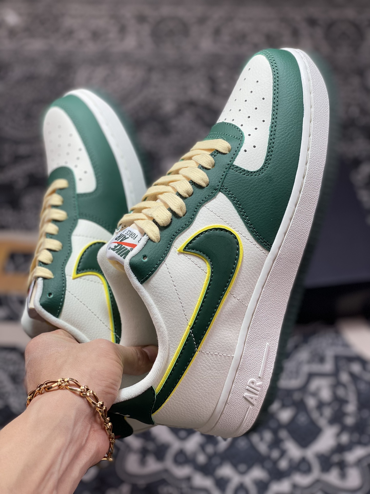 200 Nike Air Force 1'07 LV8 Low"Noble Green"空军一号系列低帮板鞋“皮革贵族绿白亮绿”FD0341-133