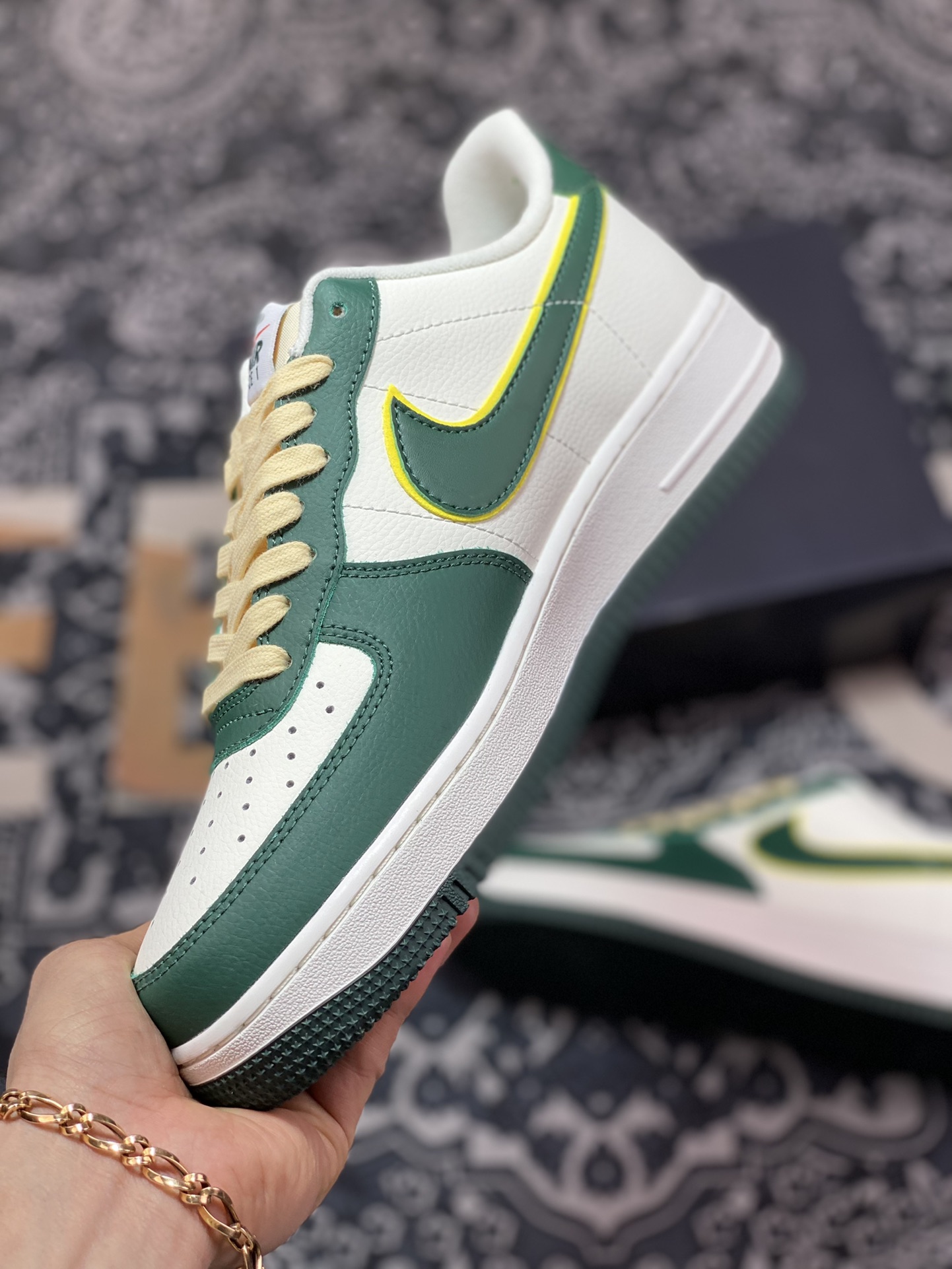 200 Nike Air Force 1'07 LV8 Low"Noble Green"空军一号系列低帮板鞋“皮革贵族绿白亮绿”FD0341-133