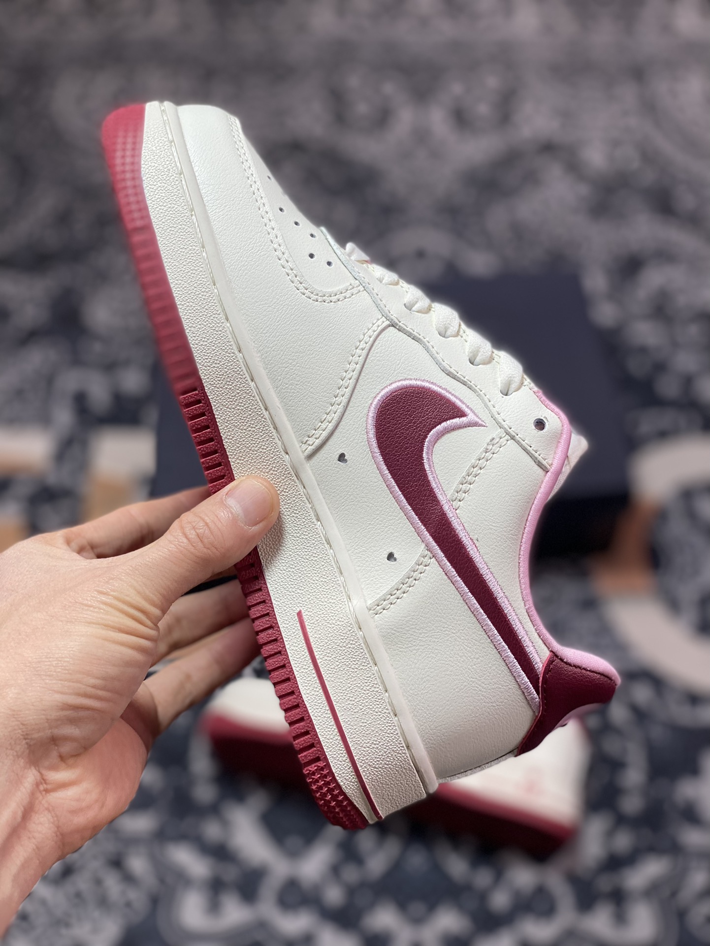 200 Nike Wmns Air Force 1'07 Low"Valentine’s Day"空军一号低帮板鞋“米白粉酒红樱桃情人节”FD4616-161