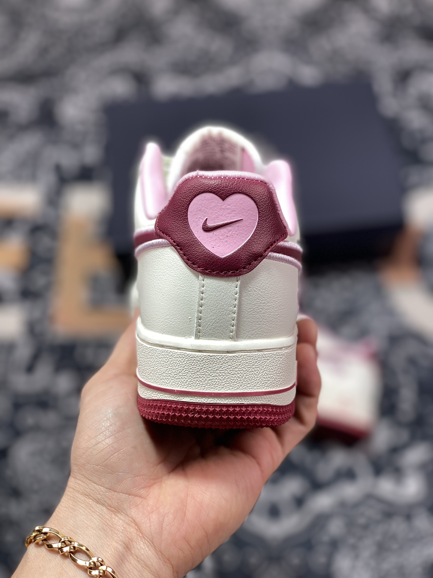 200 Nike Wmns Air Force 1'07 Low"Valentine’s Day"空军一号低帮板鞋“米白粉酒红樱桃情人节”FD4616-161