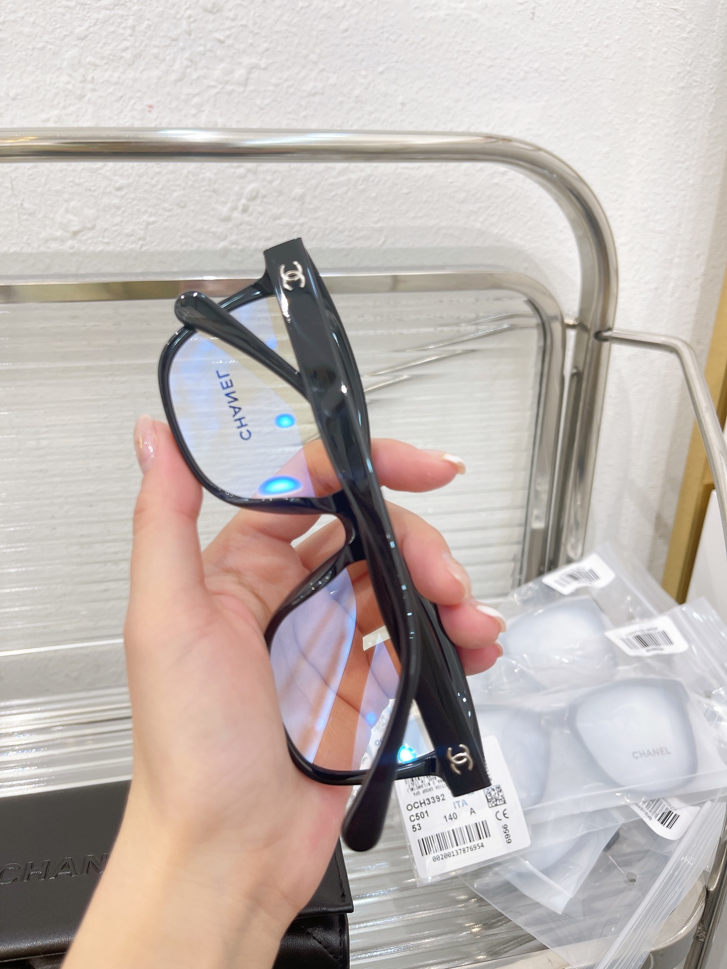 小香素颜框3392 ，AIJIA出品原版材质原版模板，原价200，镜片防蓝光可直接当素颜镜戴，可以配度数