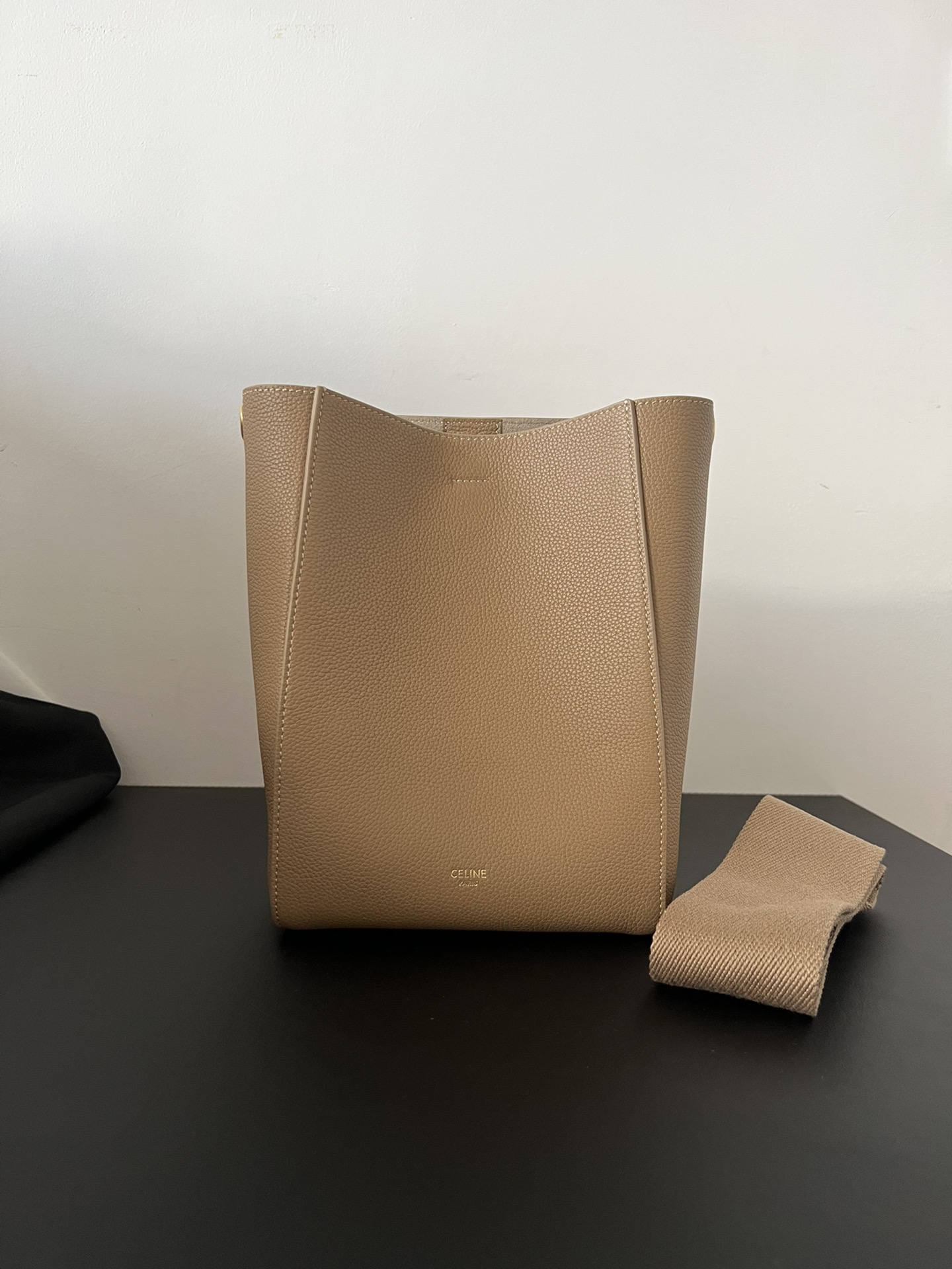 Celine Exclusive real shot! Original leather genuine leather with pebbled pattern