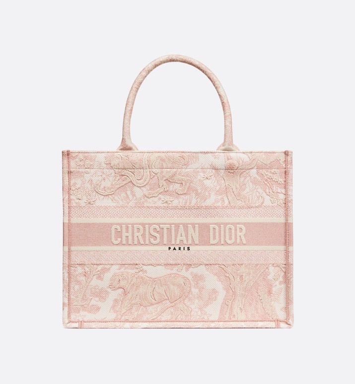 𝑪𝑫 𝘽𝙤𝙤𝙠 𝙩𝙤𝙩𝙚 Clásico tigre bordado rosa