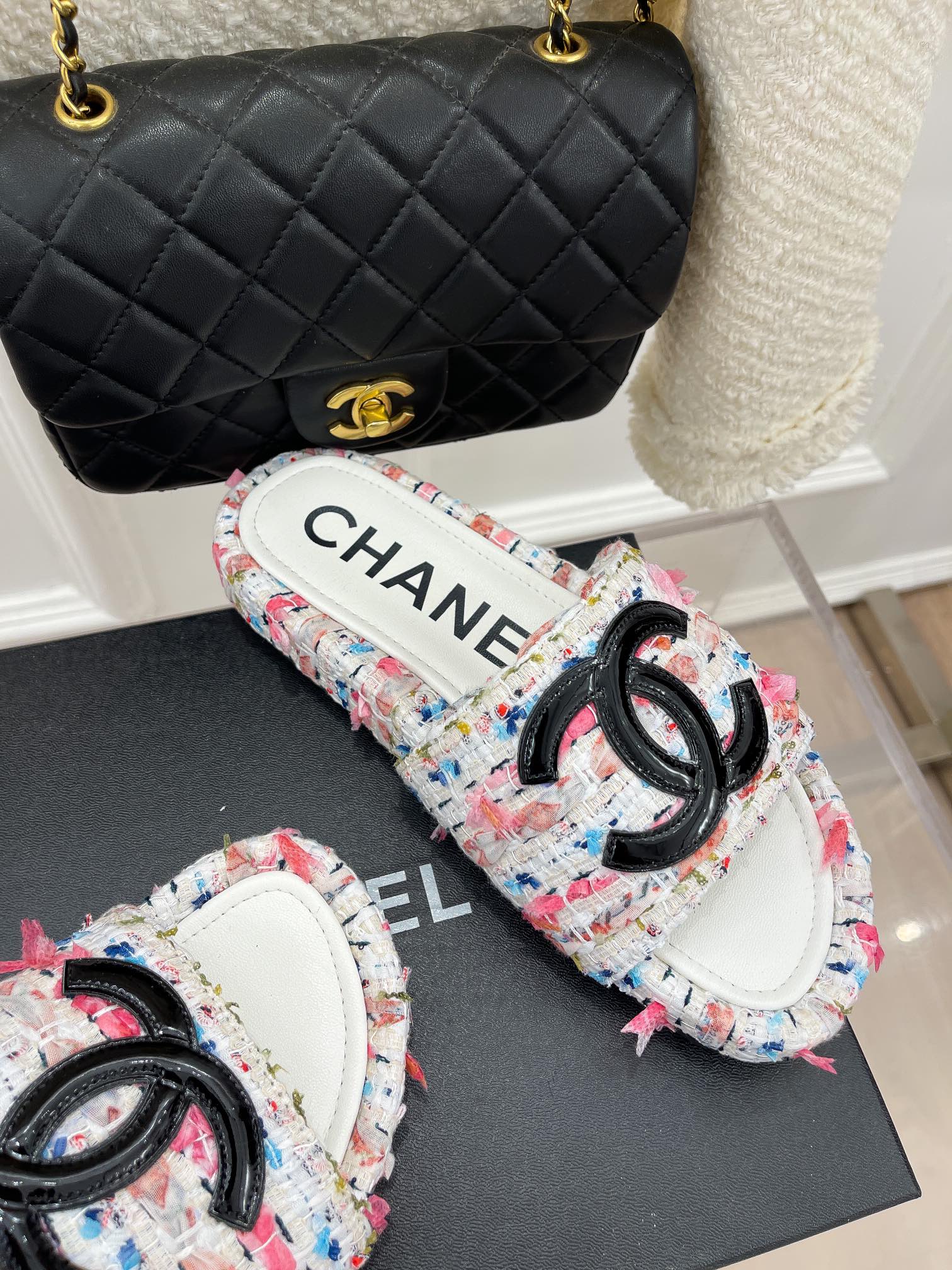 CHANE*小香23p新品大双C懒人