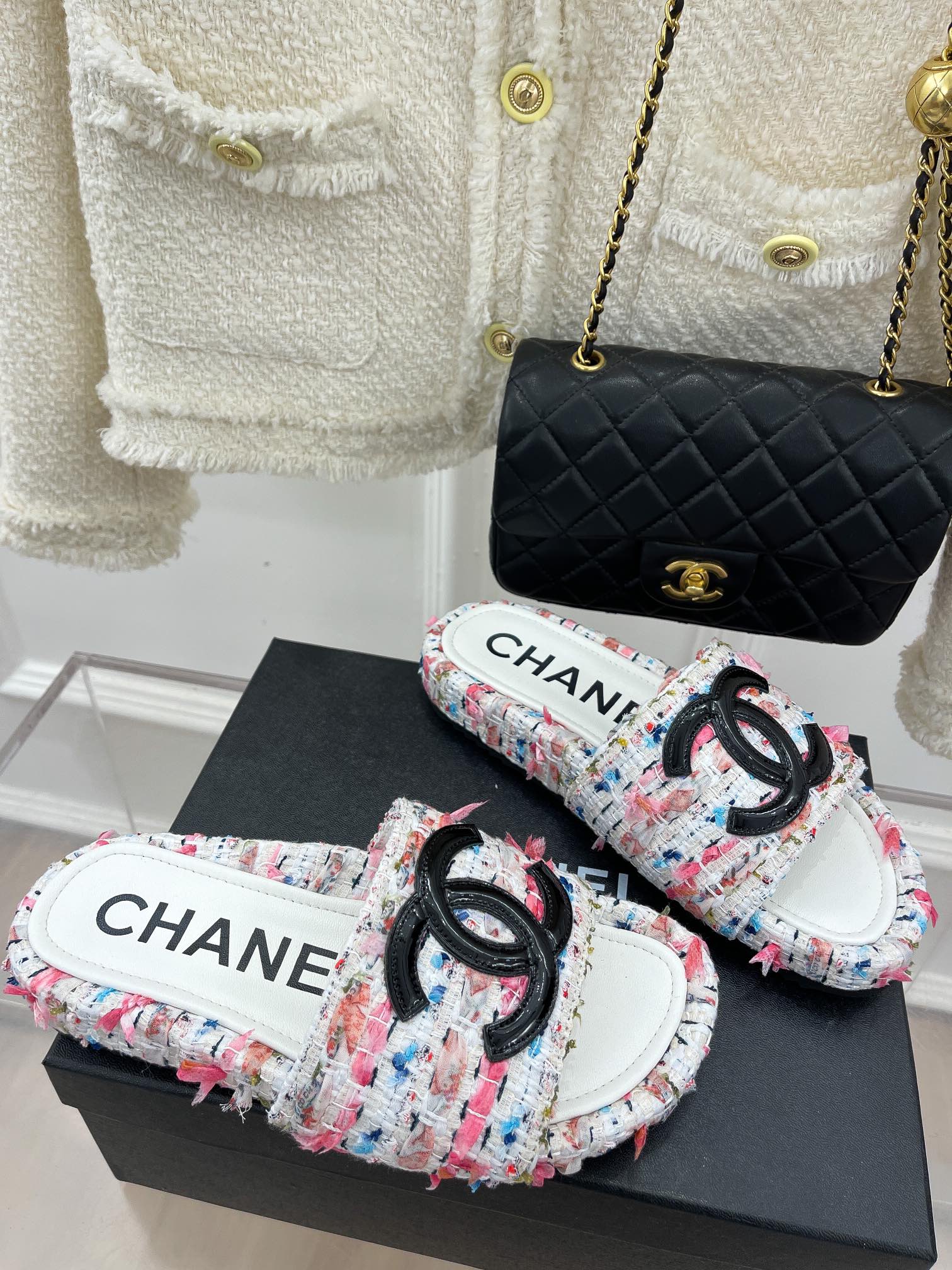 CHANE*小香23p新品大双C懒人