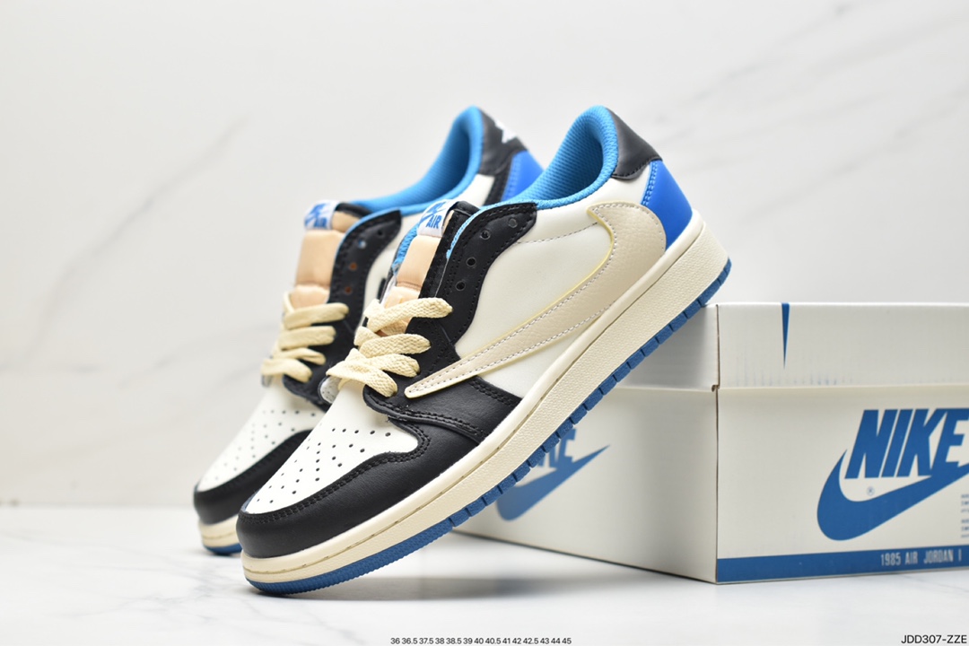 120 fragment design x Travis Scott x Air Jordan 1 Low OG SP AJ1经典低帮篮球鞋 CQ4277-105