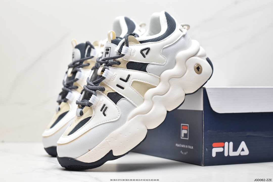 FILA retro single product trendy brand FUSION lava shoes dad shoes thick-soled sneakers F12W242605FPM