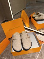 Louis Vuitton Shoes Half Slippers From China
 Unisex Rubber Sheepskin Spring Collection Casual