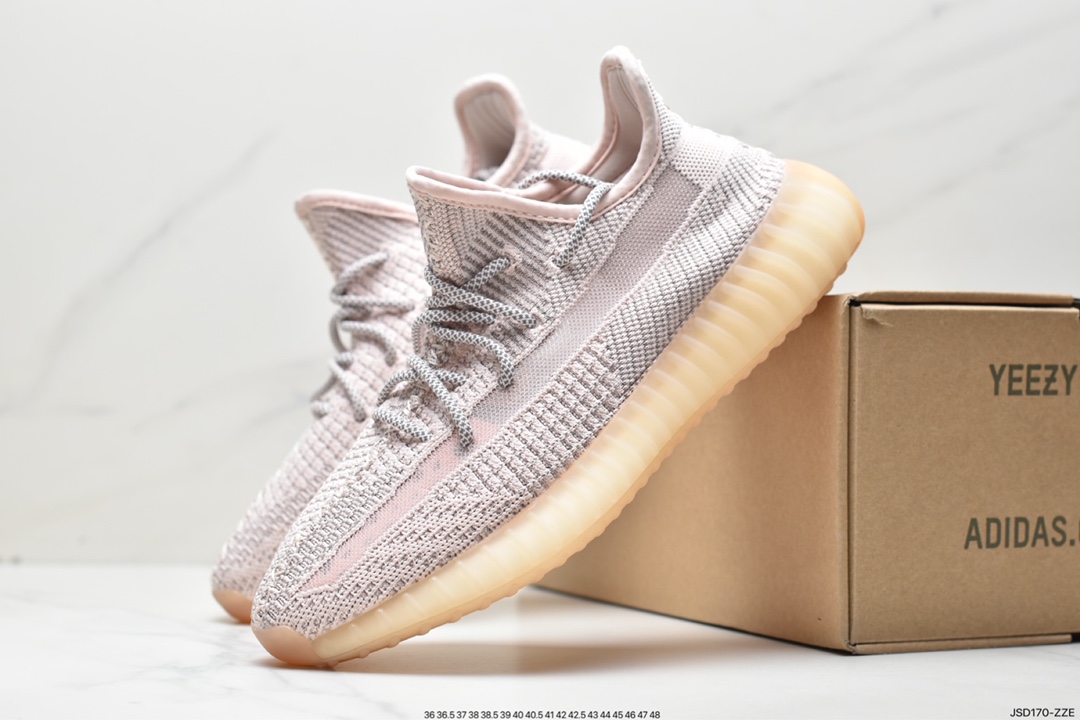 Yeezy Boost 350 V2 versatile lightweight popcorn midsole casual sports jogging shoes FX4349