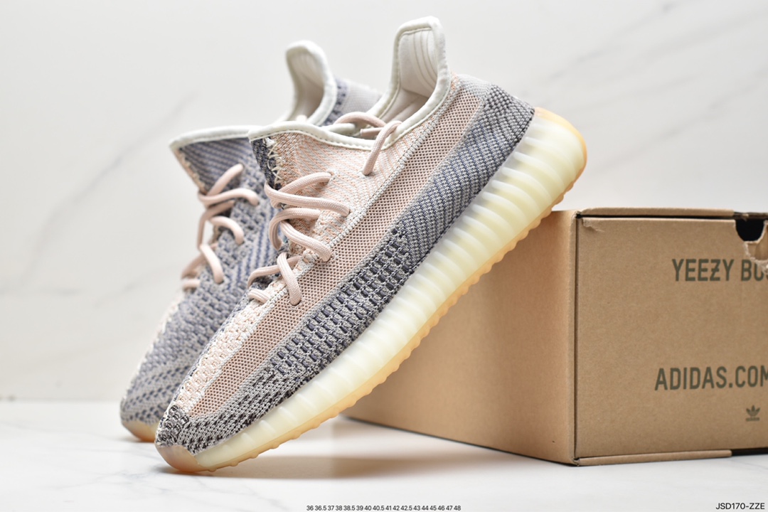 Yeezy Boost 350 V2 versatile lightweight popcorn midsole casual sports jogging shoes FX4349