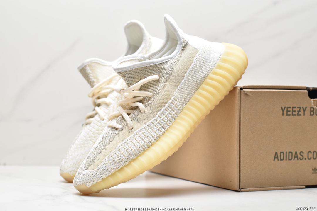 Yeezy Boost 350 V2 versatile lightweight popcorn midsole casual sports jogging shoes FX4349